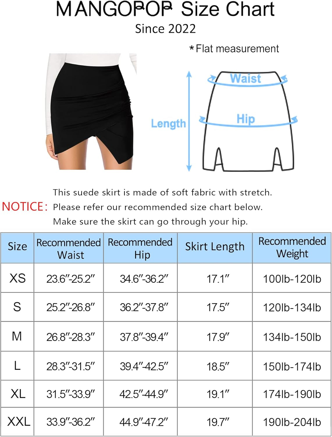 Womens Basic High Waist Bodycon Mini Suede Skirt