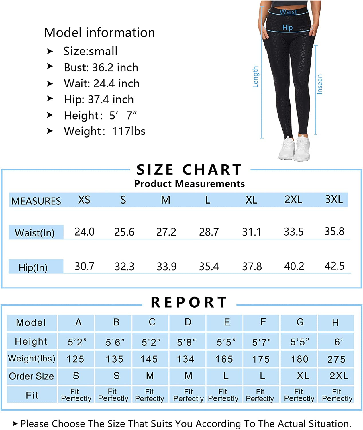 Thick High Waist Yoga Pants with Pockets Fleece Lined Tummy Control Workout Leggings for Women