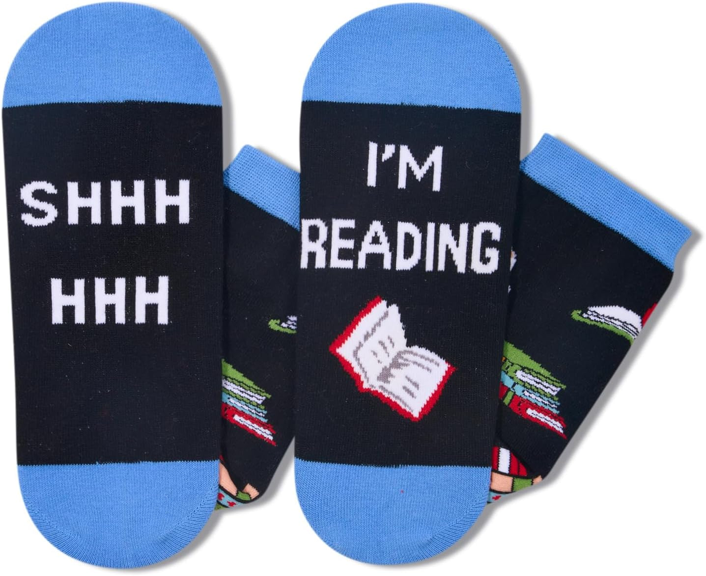 "Thoughtful Back to School Gifts: Perfect for Book Lovers, Teachers, and Readers – Humorous Book-Themed Socks"