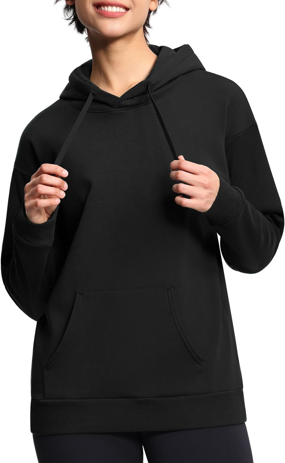 Women'S Basic Pullover Hoodie Loose Fit Ultra Soft Fleece Hooded Sweatshirt with Pockets