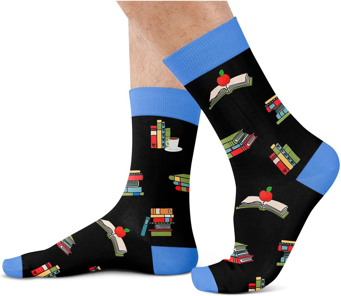 "Thoughtful Back to School Gifts: Perfect for Book Lovers, Teachers, and Readers – Humorous Book-Themed Socks"