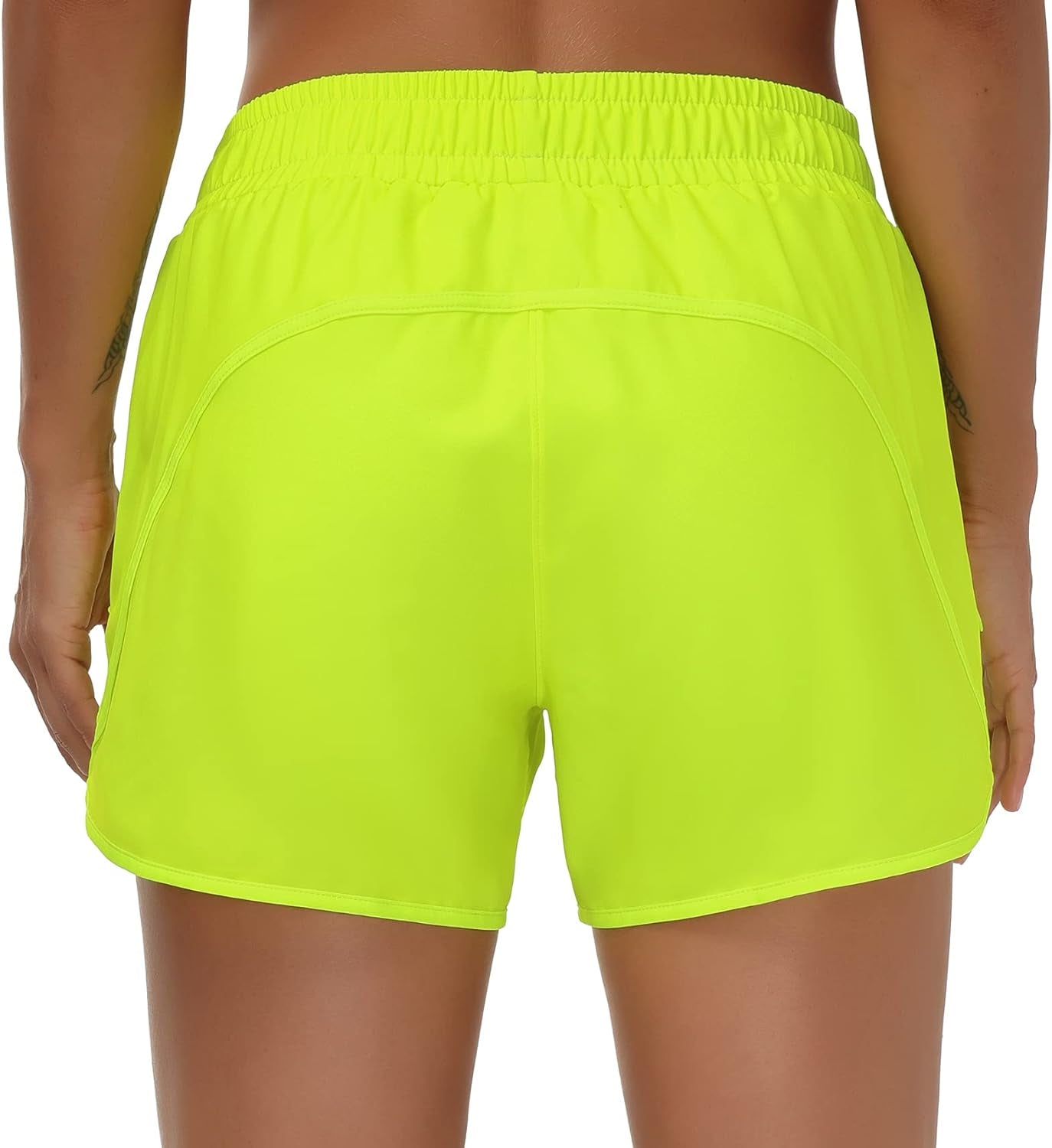 Womens' Workout Shorts Quick-Dry with Zipper Pockets