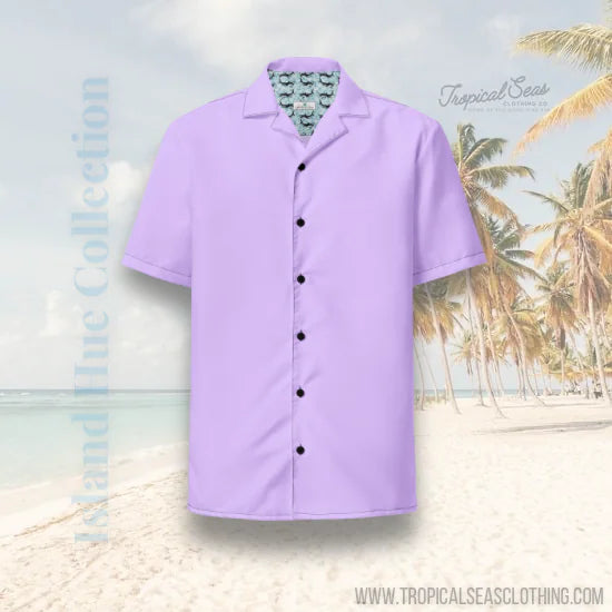 Grape Plum Summer Button Up - Eco Friendly