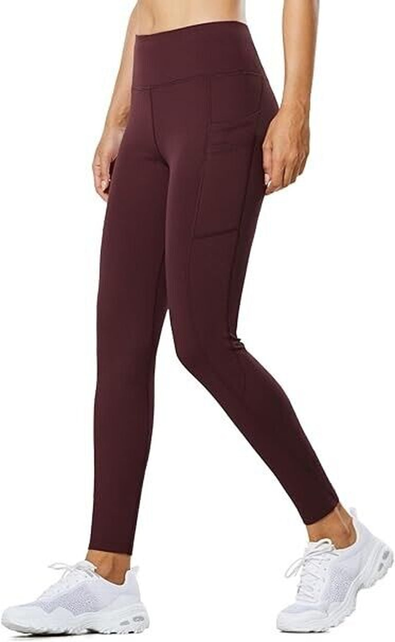 Baleafd Leggings W/Pockets for Women Thermal Warm Winter Leggings, High Waisted