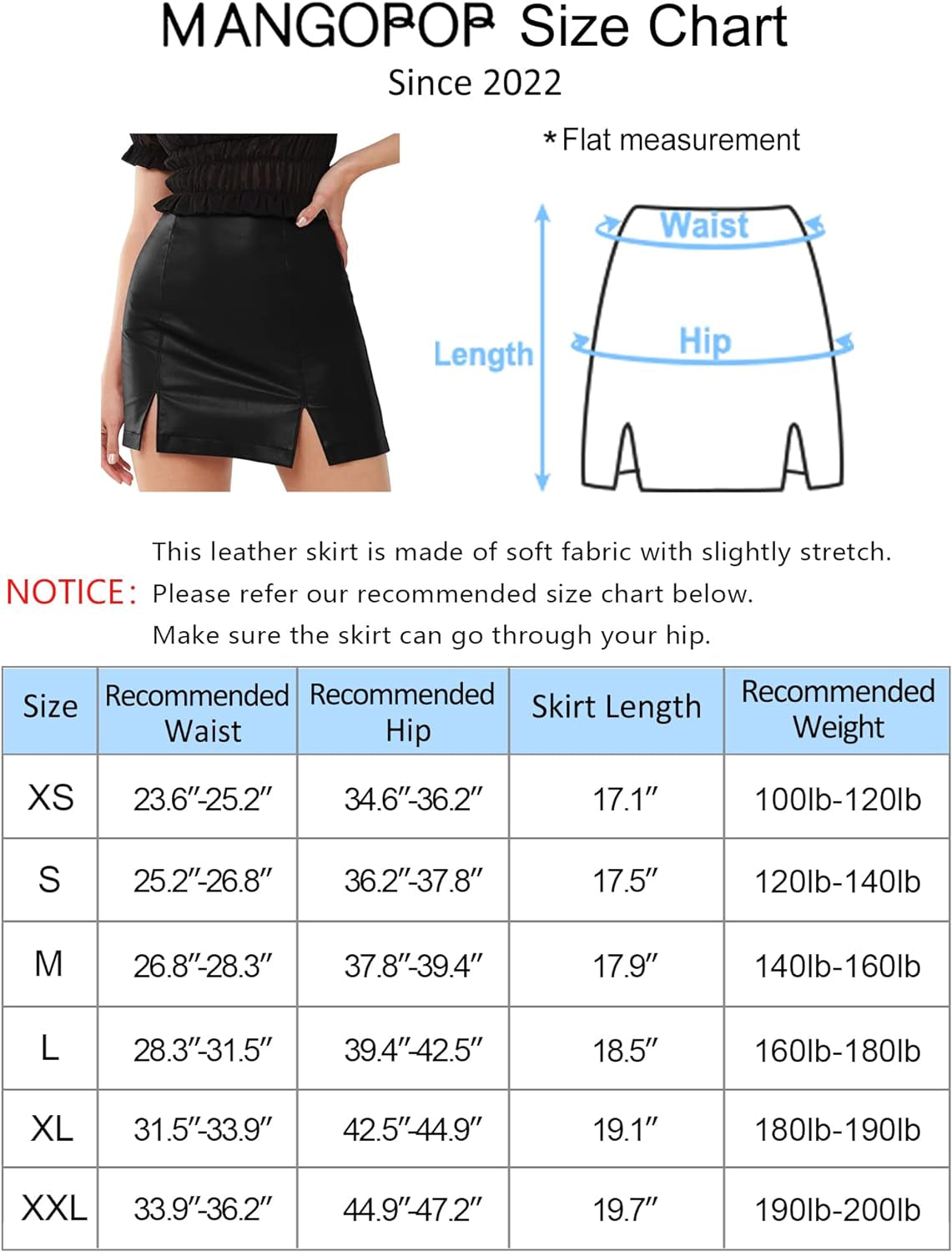 Women'S Basic High Waist Faux Leather Bodycon Mini Pencil Skirt