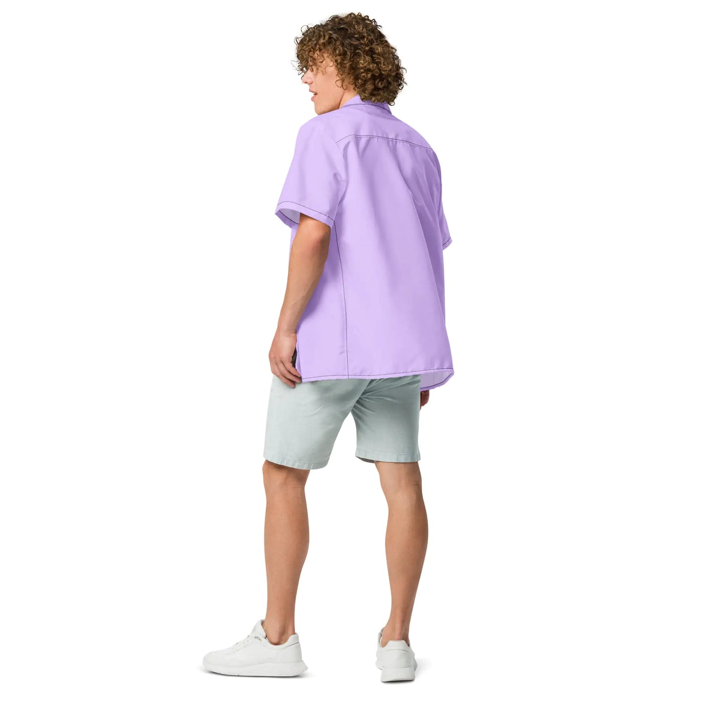 Grape Plum Summer Button Up - Eco Friendly