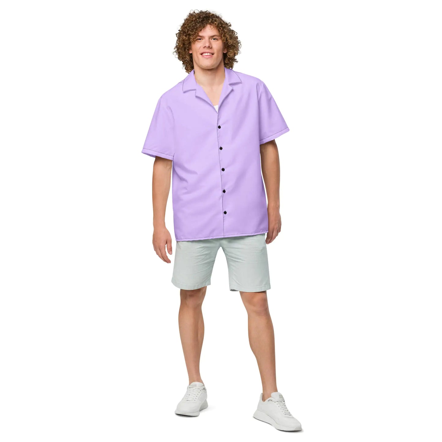 Grape Plum Summer Button Up - Eco Friendly